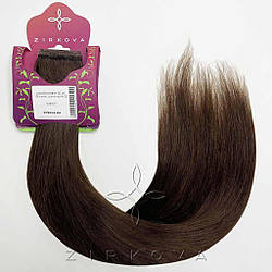 Шиньйон-Хвіст на Липучці 50 см 100 грам, Шоколад №02