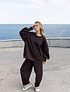 Жіночий теплий спортивний костюм штани банани та кофта на манжетах (р. 42-48) 63so2064, фото 5