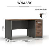 Стіл Angel Loft Work Dark 140 см, фото 5