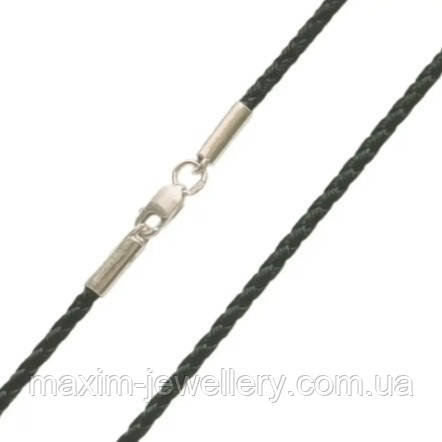 Шнур шовковий зі срібною застібкою 45, фото 1