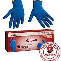 Рукавички IGAR HIGH RISK медичні латексні оглядові неприпудрені нестерильні розмір XL