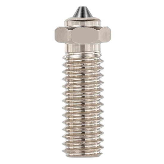 Сопло Mellow Volcano 0.8мм для 3D-принтерів, Bimetall HC 500°C (Хромована мідь + Загартована сталь), M6*1, фото 1