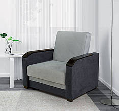 Крісло м'яке розкладне дерево/текстиль Скіф NEW Модерн