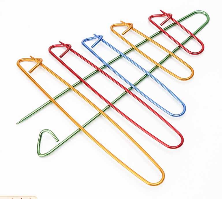 Шпилька для в'язання (зняття петель) металева 9см, колір мікс, за 1шт 11921, фото 1