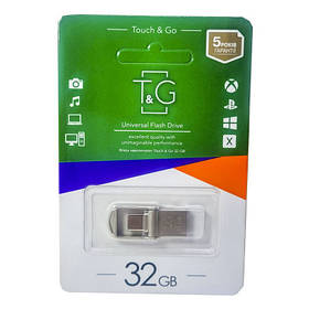 Флешка T&G mini metal usb/type-c 32Гб
