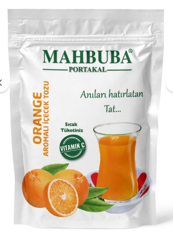 Порошок для чаю Oralet зі смаком апельсину  Махбуба 250 г Гарячий напій Вживати гарячим
