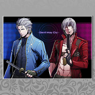 Плакат A4  Аніме Devil May Cry 002