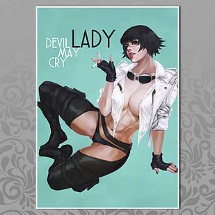 Плакат аніме Диявол теж плаче А3 | Devil May Cry 014