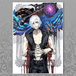 Плакат аніме Диявол теж плаче А3 | Devil May Cry 018