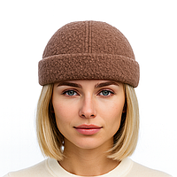 Жіноча хутряна кепка-докер Баранчик