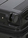 Набір валіз Франція (L M S-3шт) поліпропілен чорний/Airtex 647, фото 9