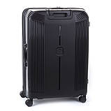 Набір валіз Франція (L M S-3шт) поліпропілен чорний/Airtex 647, фото 3