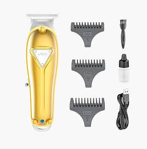 Машинка для стрижки волосся акумуляторна підзарядка від USB VGR V-057 40шт 6417