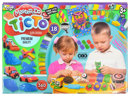 Тесто для лепки Master Do 18 цветов TMD-03-05 Danko Toys, набор для творчества детей 3+