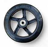 Колесо для самоката 145 мм × 30 мм, PU, з підшипниками 608, чорне, фото 2