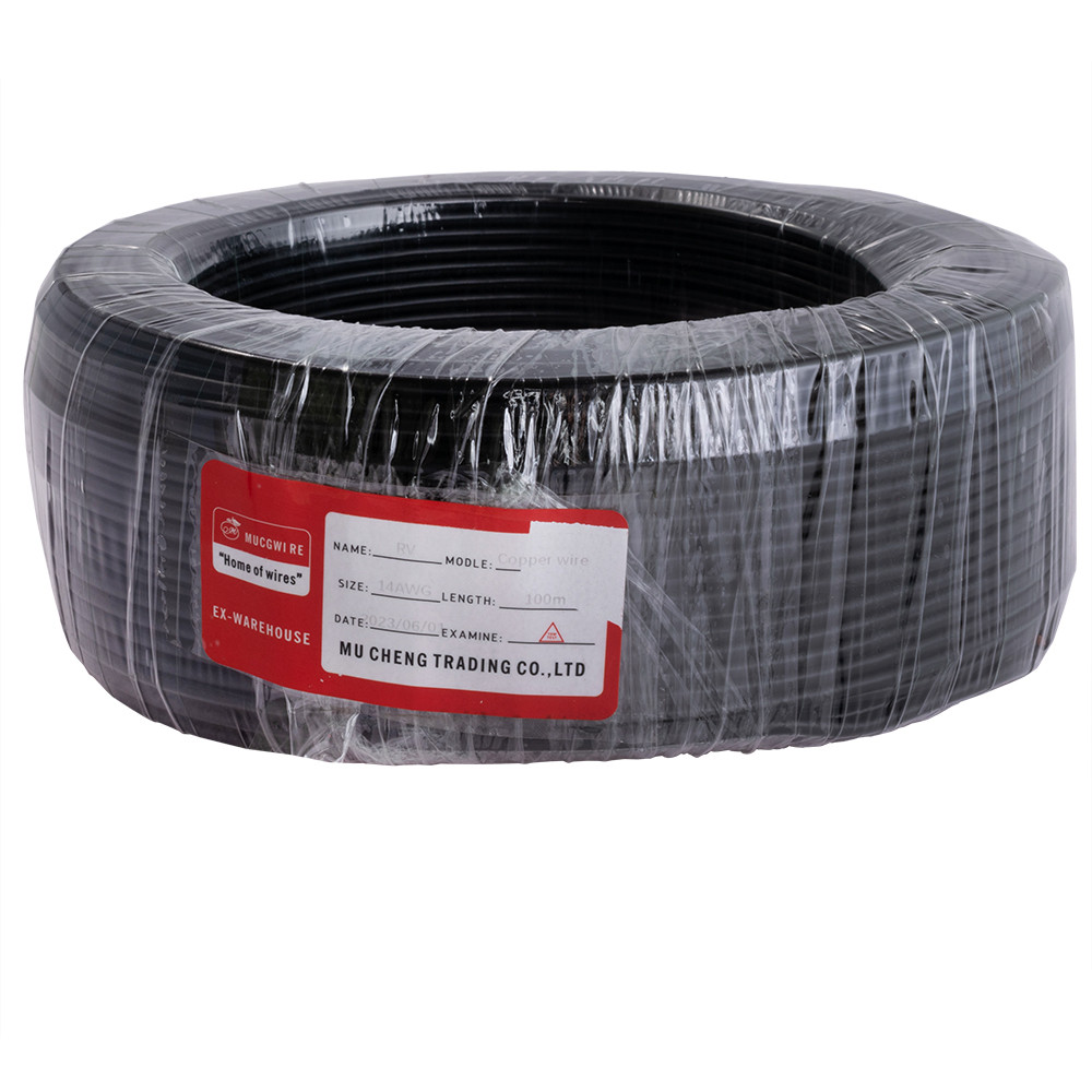 Дріт багатожильний 2.5mm2 (14AWG/77xD0.20 мм, мідь, PVC), чорний, 1 м