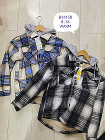 Сорочка утеплена на хлопчика оптом, Grace, 8-16 років, № B14150