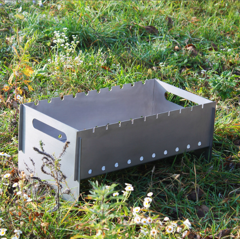 З нержавіючої сталі мангал "Міні" розбарний 3 мм для 10 шампурів. Куму, братові, сватові, батькові, шефу, ювілей, день народження, фото 1