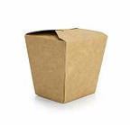 Коробка для локшини картонна збірна 100*100*80мм 25 шт/уп