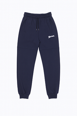 Чоловічі спортивні штани з манжетами темно-сині (0181)