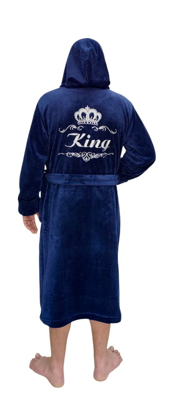 Банний халат чоловічий із вишивкою, фото 1