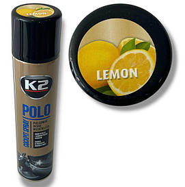 Поліроль для торпедо "лимон" / K2 PERFECT  POLO COCKPIT SPRAY 300ML LEMON