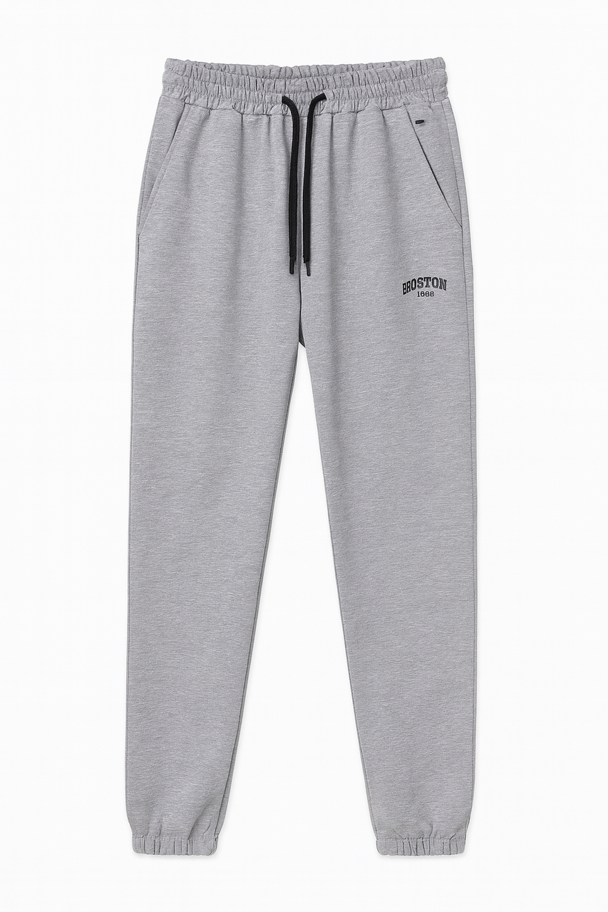 Чоловічі спортивні штани з манжетами сірі (209-8), фото 1