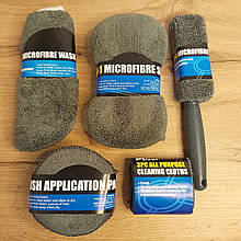 Набір для догляду за автомобілем на мікрофібрі 9 в 1 (50)