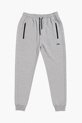 Чоловічі спортивні штани з манжетами сірі (211-4)