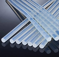 Клеєві стрижені Finding Для клеєвого пістолета палочки клею Білий напівпрозорий 7 мм 30 см Ціна за 1 шт