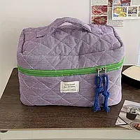 Кошелек для монет большой вместимости с классическим клетчатым дизайном, простой и универсальной цветовой блок