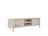 Сучасна тумба під ТВ Karri 180 2D, пісочний беж/золотий, фото 2
