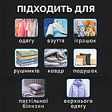 Вакуумні пакети, вакуумні пакети для одягу, вакуумні пакети для зберігання речей Hechpro 5м (590), фото 7