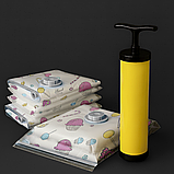 Вакуумні пакети, вакуумні пакети для одягу, вакуумні пакети для зберігання речей Hechpro 5м (590), фото 8