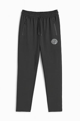 Чоловічі спортивні штани прямі чорні (8001)