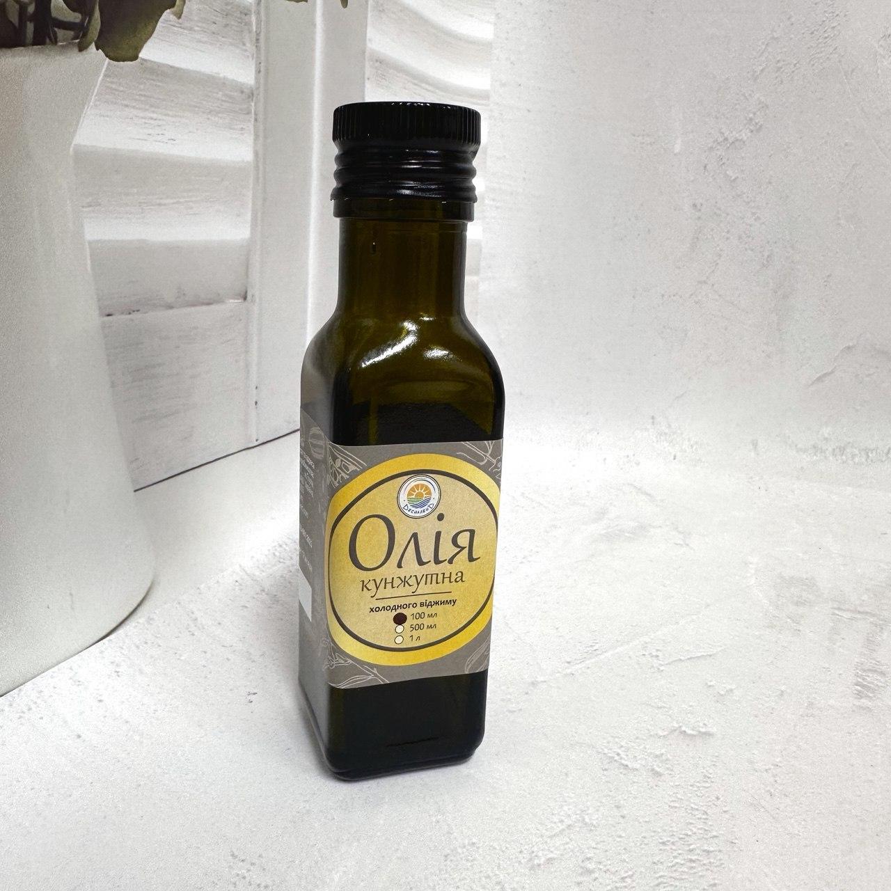 КУНЖУТНА олія холодного віджиму з БІЛОГО насіння 100 мл