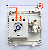 Регулятор обертів димер вентилятора classic plus білий, фото 5
