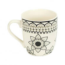 Чашка фаянс з етнічним квітковим орнаментом 200мл 6895-65 MZOPT