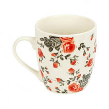 Чашка фаянс з квітковим візерунком 200мл 6895-100 MZOPT