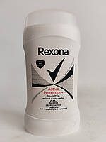 Антиперспірант-стік Rexona Active Protection Invisible Невидимий на чорному та білому, 40 мл