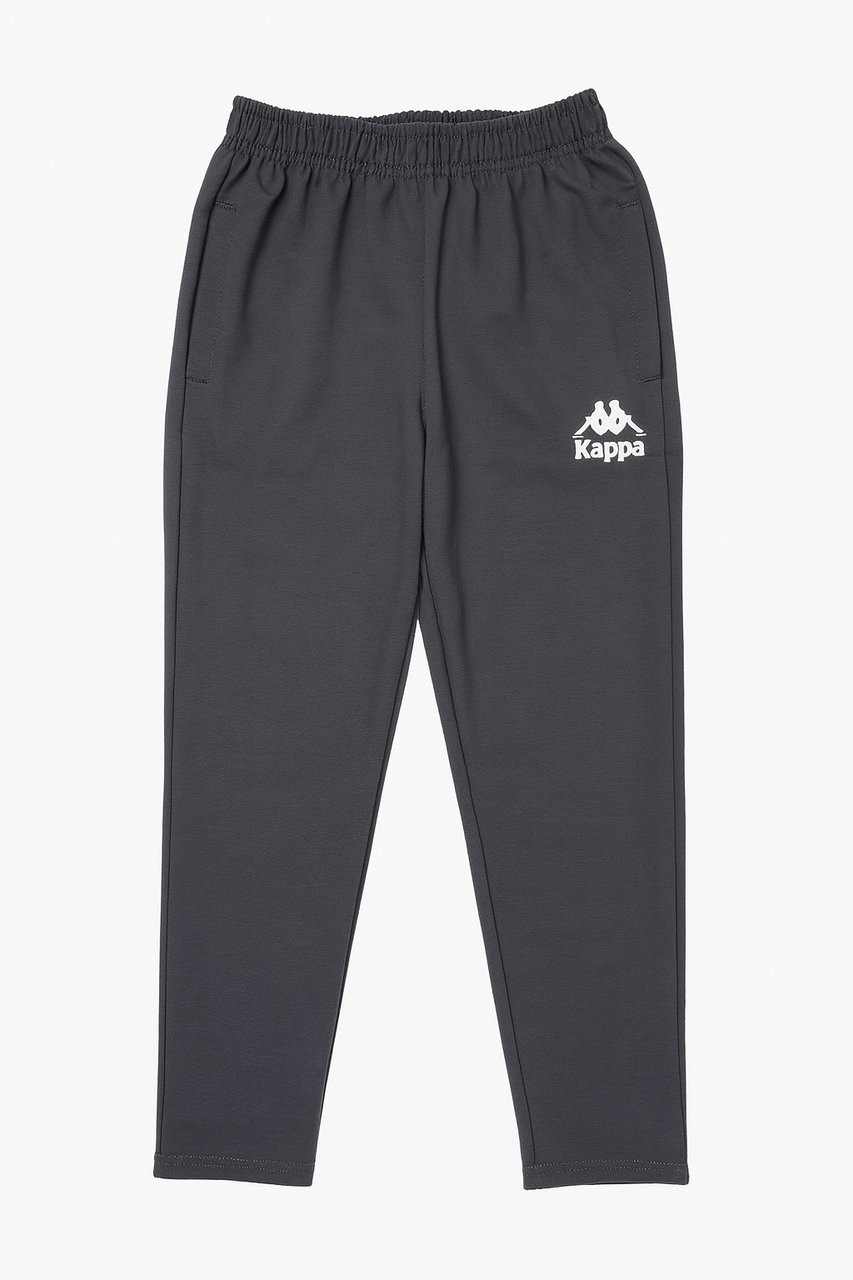 Чоловічі спортивні штани прямі Каппа графіт, фото 1
