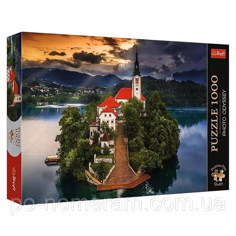 Пазли для дорослих Trefl Фото Одісея. Озеро Блед Словенія 1000 елементів, фото 1