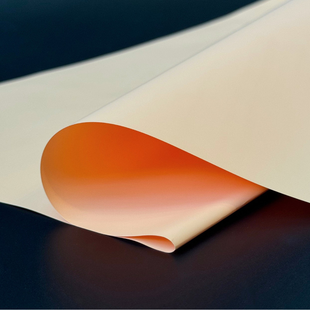 Флористична калька плівка для упаковки квітів, матова щільна, 56х56 см, абрикосовий 15 (20 листів), фото 1