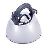 Чайник 3 л Kamille із нержавіючої сталі зі свистком та термометром, фото 3