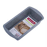 Форма для запікання Kamille 28х15х6,8 см із вуглецевої сталі з мармуровим покриттям, фото 2