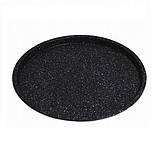 Форма для запікання піци Kamille 29 см із вуглецевої сталі з мармуровим покриттям, фото 3