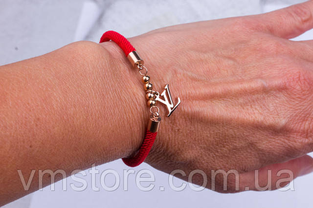 Браслет женский красная нитка Louise Vuitton