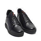 Чоловічі зимові шкіряні черевики ZG Black Red Premium Quality, фото 3