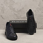 Чоловічі зимові шкіряні черевики ZG Black Red Premium Quality, фото 6