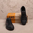 Чоловічі шкіряні кросівки Levis Black, фото 6